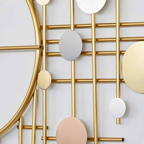 Geometric Metal Wall Clock